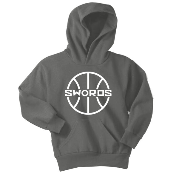 Swords Basketball Youth Hoodie Thumbnail
