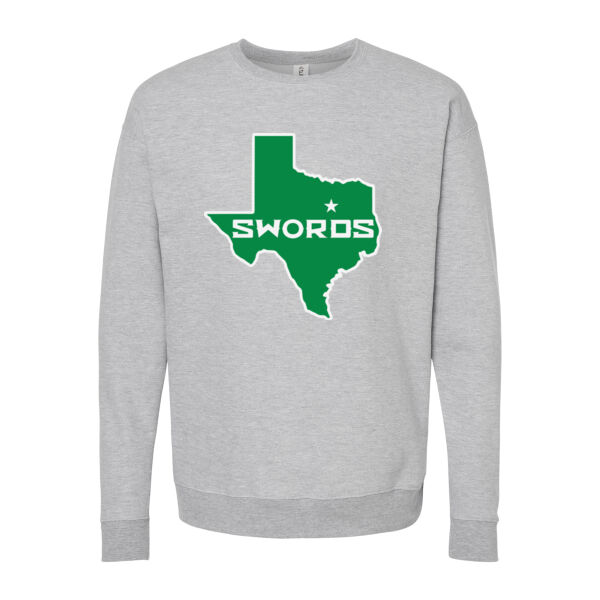 Texas Swords Crew Neck Sweatshirt Thumbnail